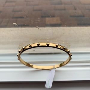 NWT Kate Space studded, gold tone bangle
